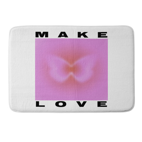 Tiger Spirit Make Love Art Print Memory Foam Bath Mat