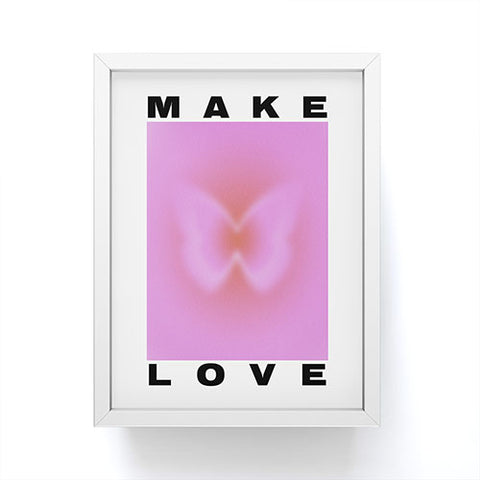 Tiger Spirit Make Love Art Print Framed Mini Art Print