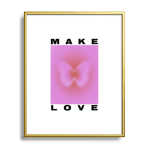 Tiger Spirit Make Love Art Print Metal Framed Art Print