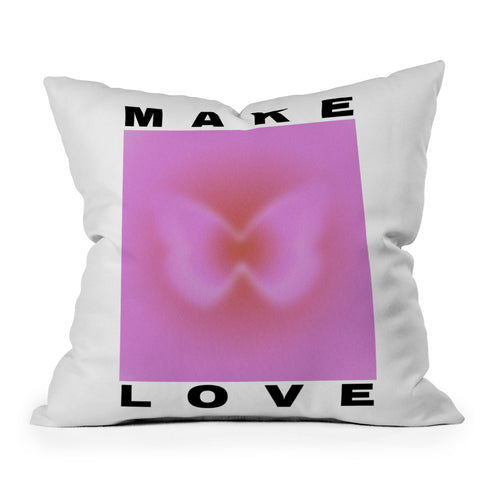 Tiger Spirit Make Love Art Print Throw Pillow