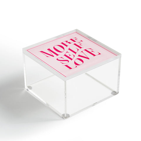 Tiger Spirit More Self Love Pink Acrylic Box