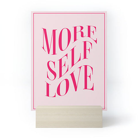 Tiger Spirit More Self Love Pink Mini Art Print
