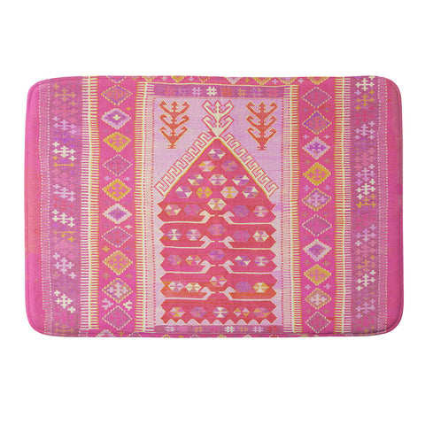 Tiger Spirit Persian Rug Shades of Pink Memory Foam Bath Mat