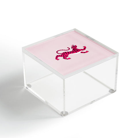 Tiger Spirit Pink Tiger Acrylic Box