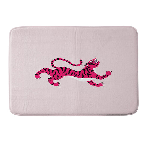 Tiger Spirit Pink Tiger Memory Foam Bath Mat