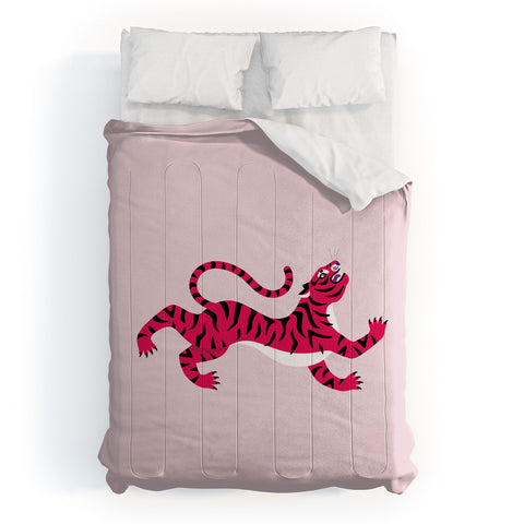 Tiger Spirit Pink Tiger Comforter
