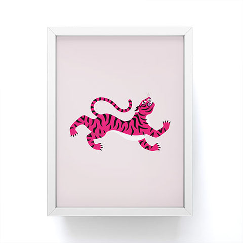 Tiger Spirit Pink Tiger Framed Mini Art Print