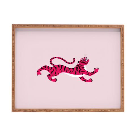 Tiger Spirit Pink Tiger Rectangular Tray