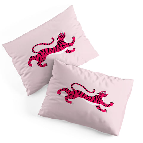 Tiger Spirit Pink Tiger Pillow Shams