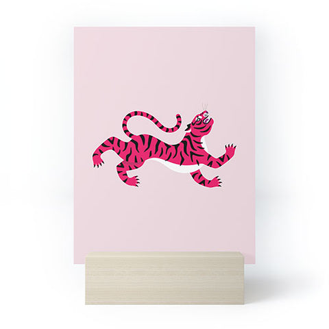 Tiger Spirit Pink Tiger Mini Art Print