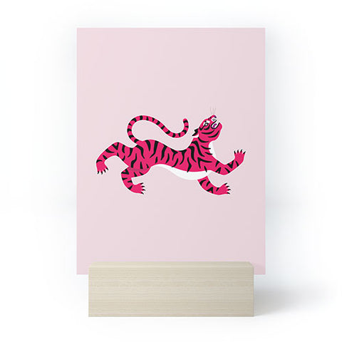 Tiger Spirit Pink Tiger Mini Art Print