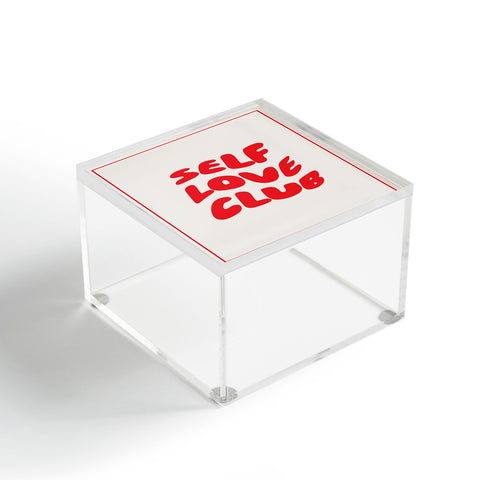 Tiger Spirit Self Love Club Red Acrylic Box