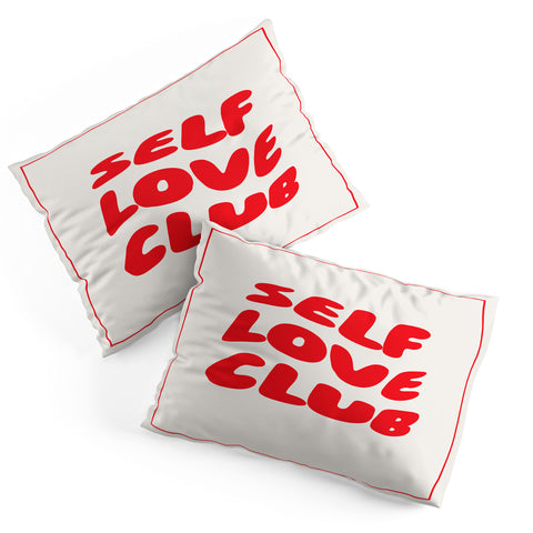 Tiger Spirit Self Love Club Red Pillow Shams