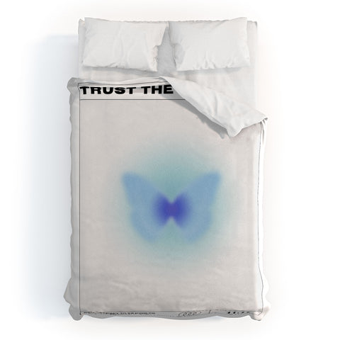 Tiger Spirit Trust The Process I Duvet Cover