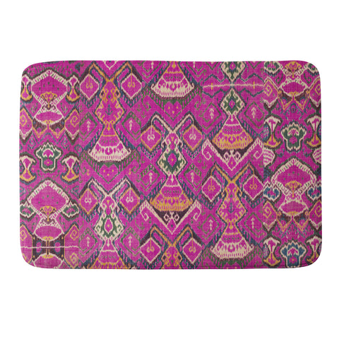 Tiger Spirit Uzbekistan Rug Deep Pink Memory Foam Bath Mat