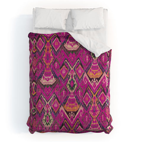 Tiger Spirit Uzbekistan Rug Deep Pink Comforter