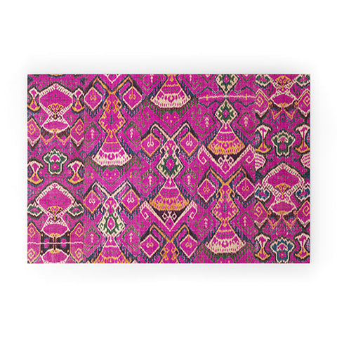 Tiger Spirit Uzbekistan Rug Deep Pink Welcome Mat