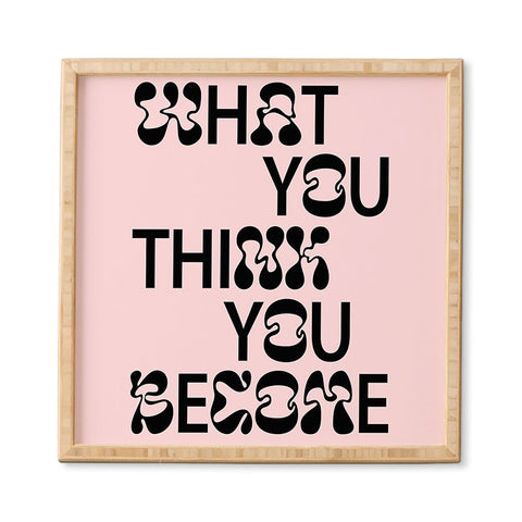 Tiger Spirit What You Think You Become Framed Wall Art