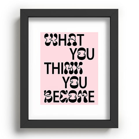 Tiger Spirit What You Think You Become Recessed Framing Rectangle