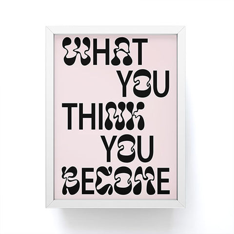 Tiger Spirit What You Think You Become Framed Mini Art Print