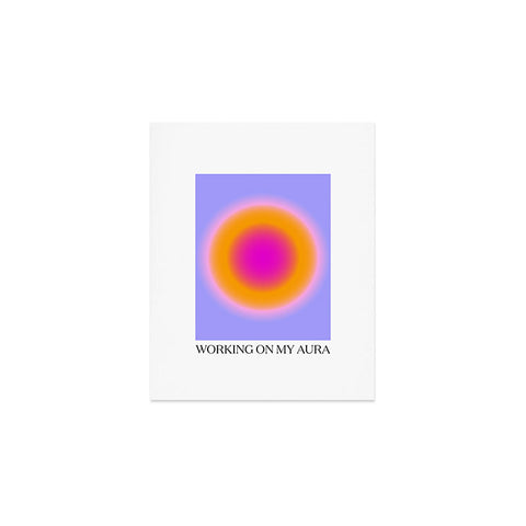 Tiger Spirit Working On My Aura Purple 2 Art Print