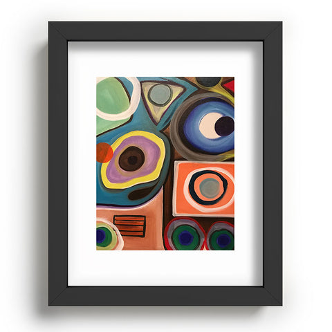 Tina Salazar Abstract Painting I Recessed Framing Rectangle
