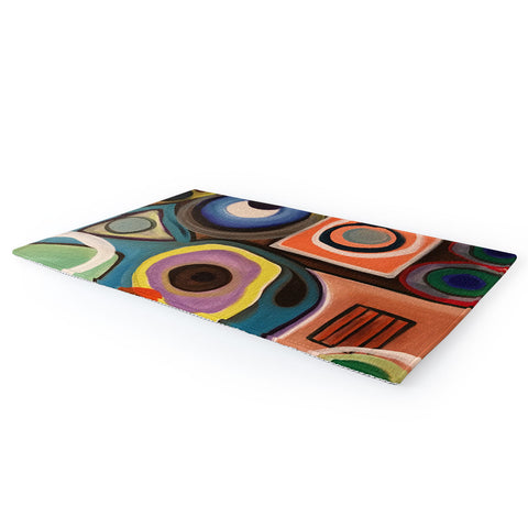 Tina Salazar Abstract Painting I Area Rug