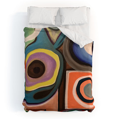 Tina Salazar Abstract Painting I Duvet Cover