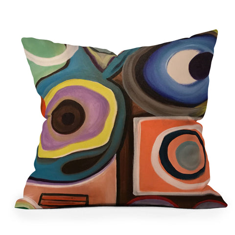 Tina Salazar Abstract Painting I Throw Pillow