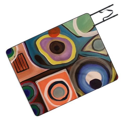 Tina Salazar Abstract Painting I Picnic Blanket