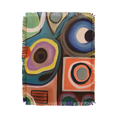 Tina Salazar Abstract Painting I Throw Blanket