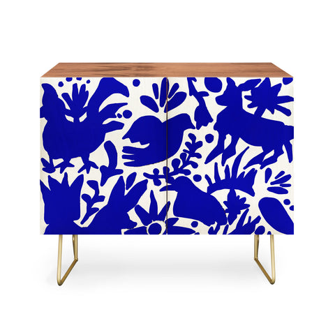 Tina Salazar Blue Otomi Credenza