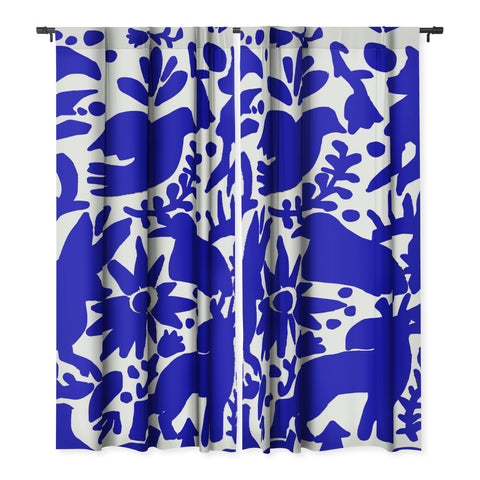 Tina Salazar Blue Otomi Blackout Non Repeat