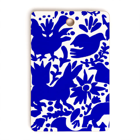 Tina Salazar Blue Otomi Cutting Board Rectangle