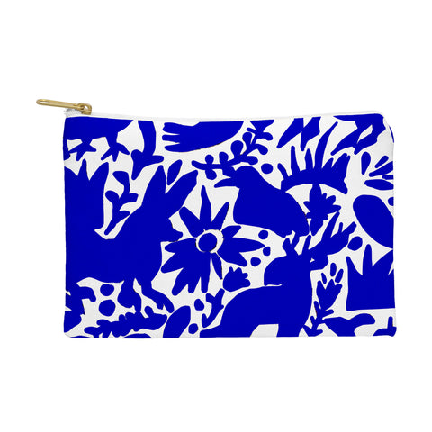 Tina Salazar Blue Otomi Pouch
