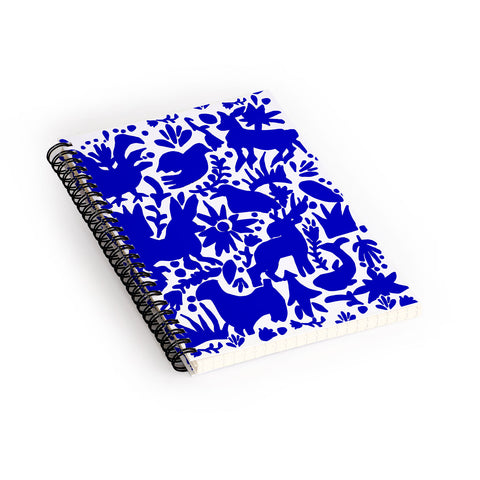 Tina Salazar Blue Otomi Spiral Notebook