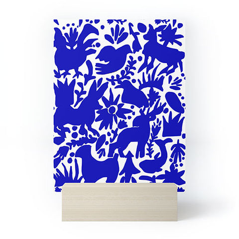 Tina Salazar Blue Otomi Mini Art Print