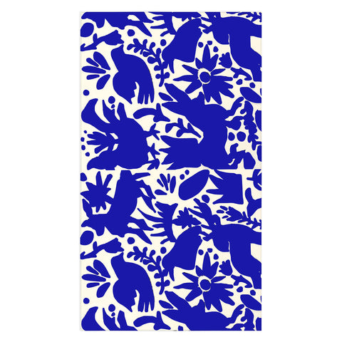 Tina Salazar Blue Otomi Tablecloth