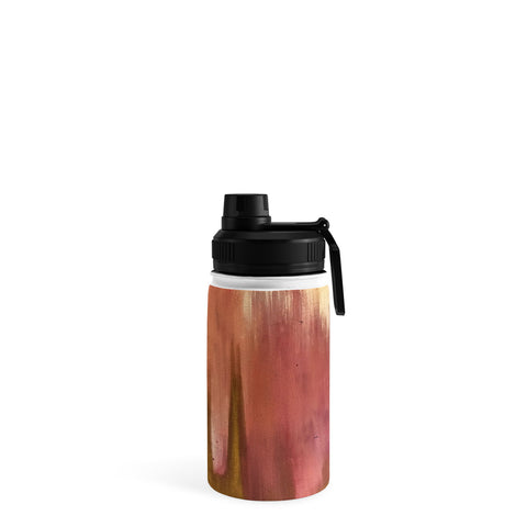Tina Salazar Blush with Gold Abstract Water Bottle