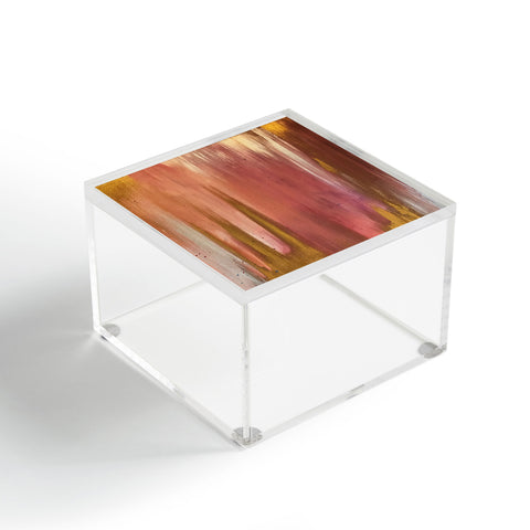 Tina Salazar Blush with Gold Abstract Acrylic Box