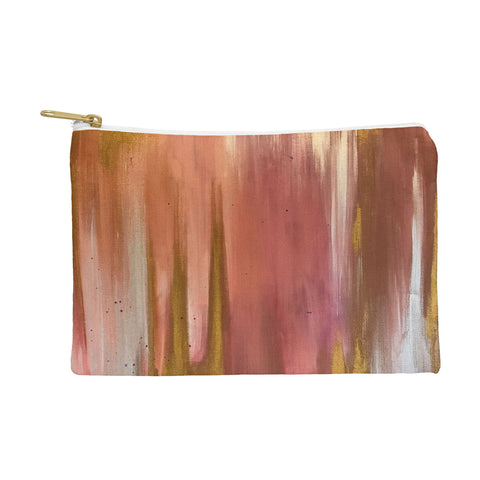 Tina Salazar Blush with Gold Abstract Pouch