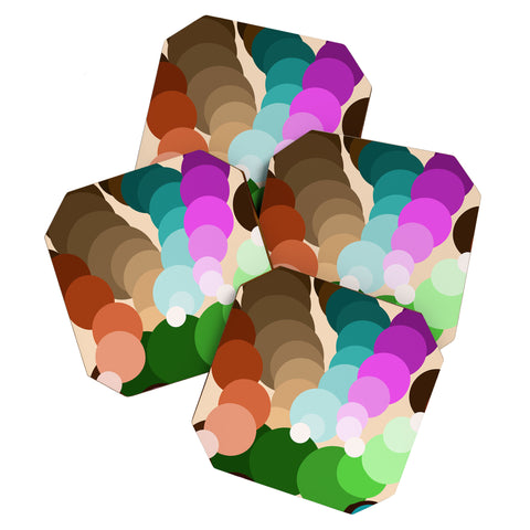 Tina Salazar Circles of Colors Coaster Set