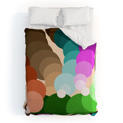 Tina Salazar Circles of Colors Duvet Cover