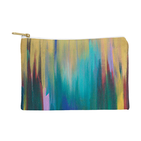 Tina Salazar Green Gold Abstract Pouch