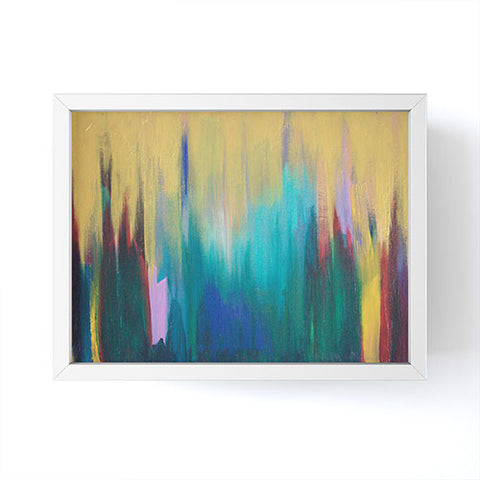 Tina Salazar Green Gold Abstract Framed Mini Art Print