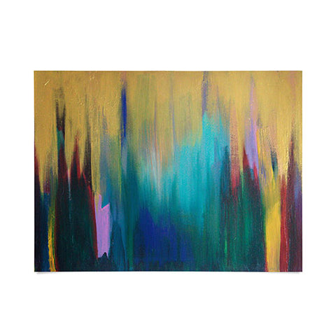 Tina Salazar Green Gold Abstract Poster