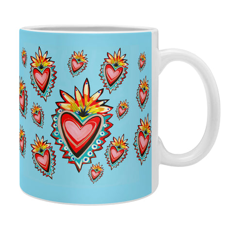 Tina Salazar Hearts in Blue Coffee Mug