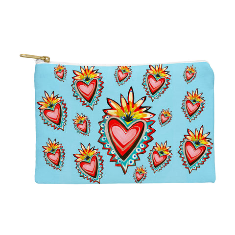 Tina Salazar Hearts in Blue Pouch