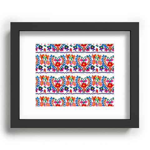 Tina Salazar Mexican Fiesta of Flowers Recessed Framing Rectangle