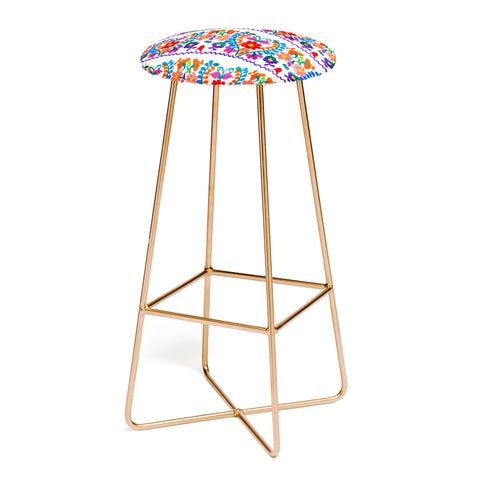 Tina Salazar Mexican Fiesta of Flowers Bar Stool